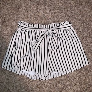 Striped Flowy Shorts
